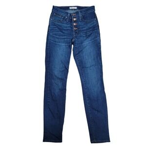 Madewell 9 inch High Rise Skinny Blue Jeans 26